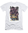 Happy Hyenas Feasting on a Bowl of Ramen Japanese Food Funny Noodle Adrien Efren T-Shirt